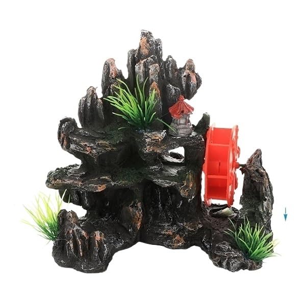 Grottes et cachettes d'aquarium pour reptile et crevette, décor de roche inerte
