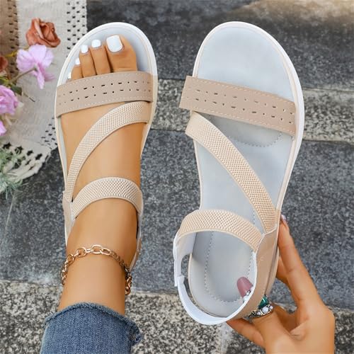 Sandalias de verano para mujer en talla 39.5 EU con puntera abierta 3
