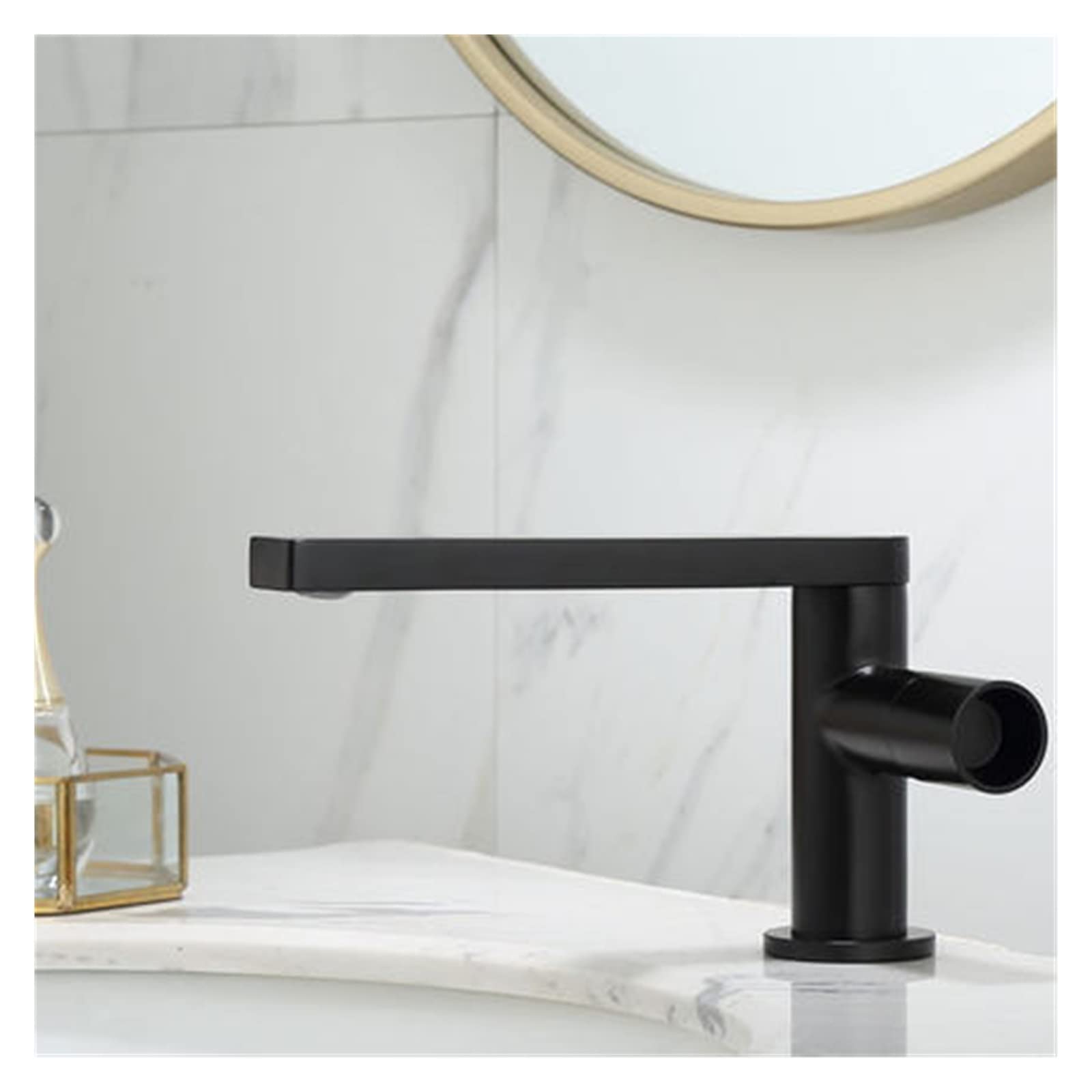 Bassin robinet salle de bains pour une routine matinale moderne et élégante