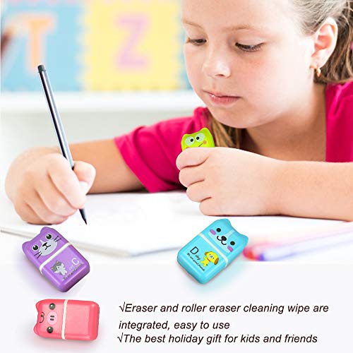 UTRUGAN 6 Pezzi Gomma Matita Animale a Rullo Gomme...