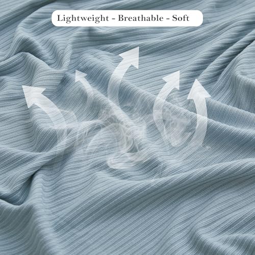 Image of Viviland Jersey Swaddle Blanket, Ultra Soft Stretchy Receiving Blanket, Newborn Swaddle Wrap for Boys & Girls, 40 x 30 inches, 2 Pcs