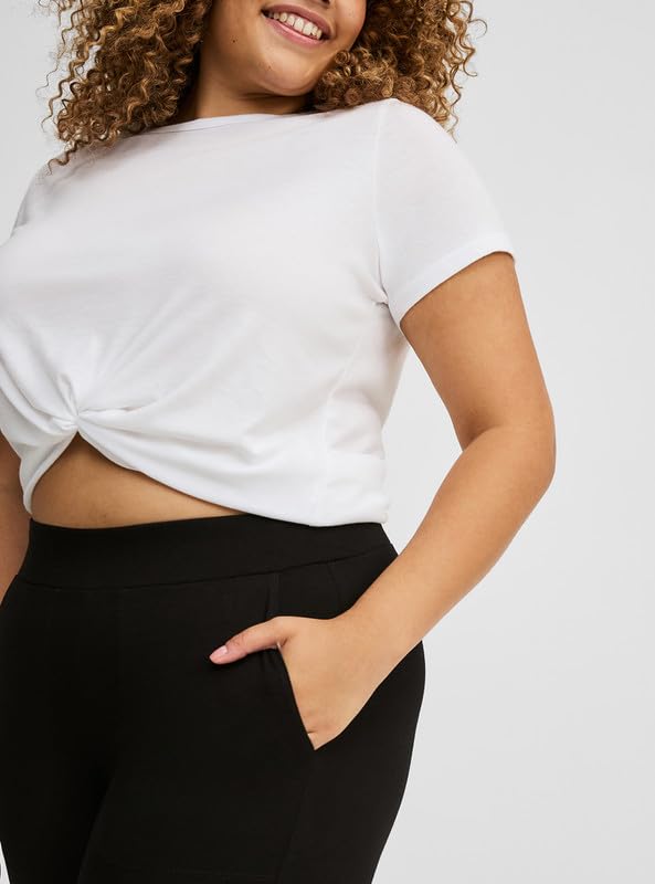 Torrid Women's Plus Size Leggings - Crop Pocket Legging2
