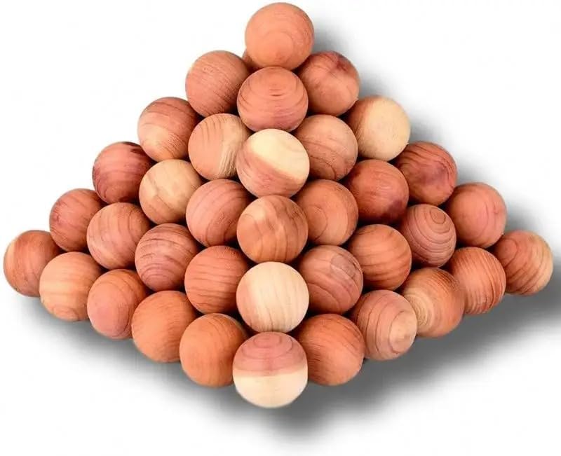 Cedar Blocks & Balls for Clothes Storage Pack of 48 – Natural Scented Cedar Wood Chips for Closets, Drawers – Moth Repellent & Closet Freshener – Eco-Friendly Pest Control for Garments & Wardrobe Organizer-image-29