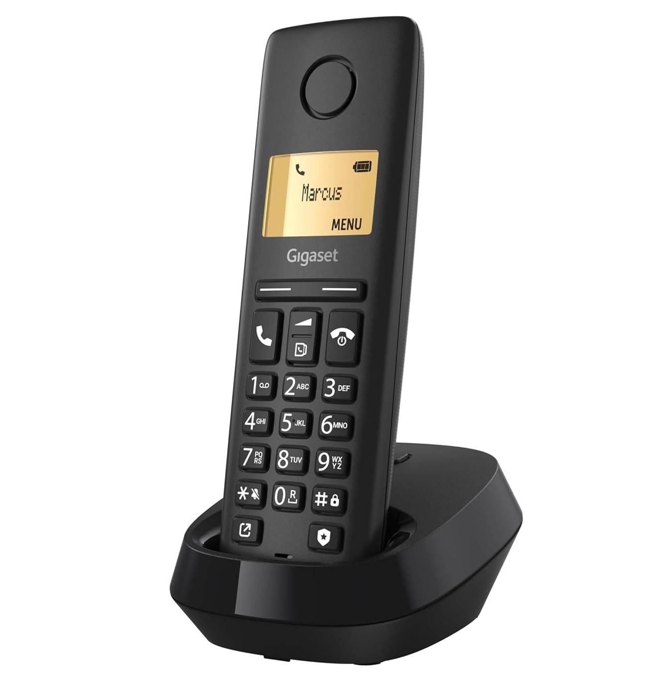 Gigaset PURE 120 - Telefono cordless - Protezione dalle chiamate indesiderate, Nero Antracite [Compatibile in IT, DE, FR, NL, BE, CHE, AUT]