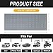 4x8FT Garage Floor Mat, 2.8mm Thickened Flooring Roll for Under Car, Golf Cart Parking Mat, Diamond Plate PVC Rubber Motorcycle Mat, Non-Slip Floor Protector for Garage Warehouse Trailer, Grey