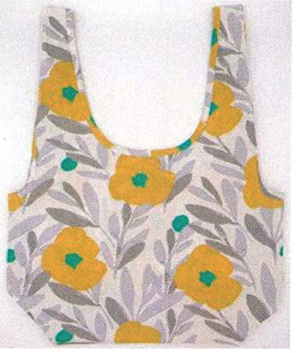 マルシェバッグ ミーナ イエロー YE 大容量 綿 インド製 内ポケット付き エコバッグ フレンズヒル