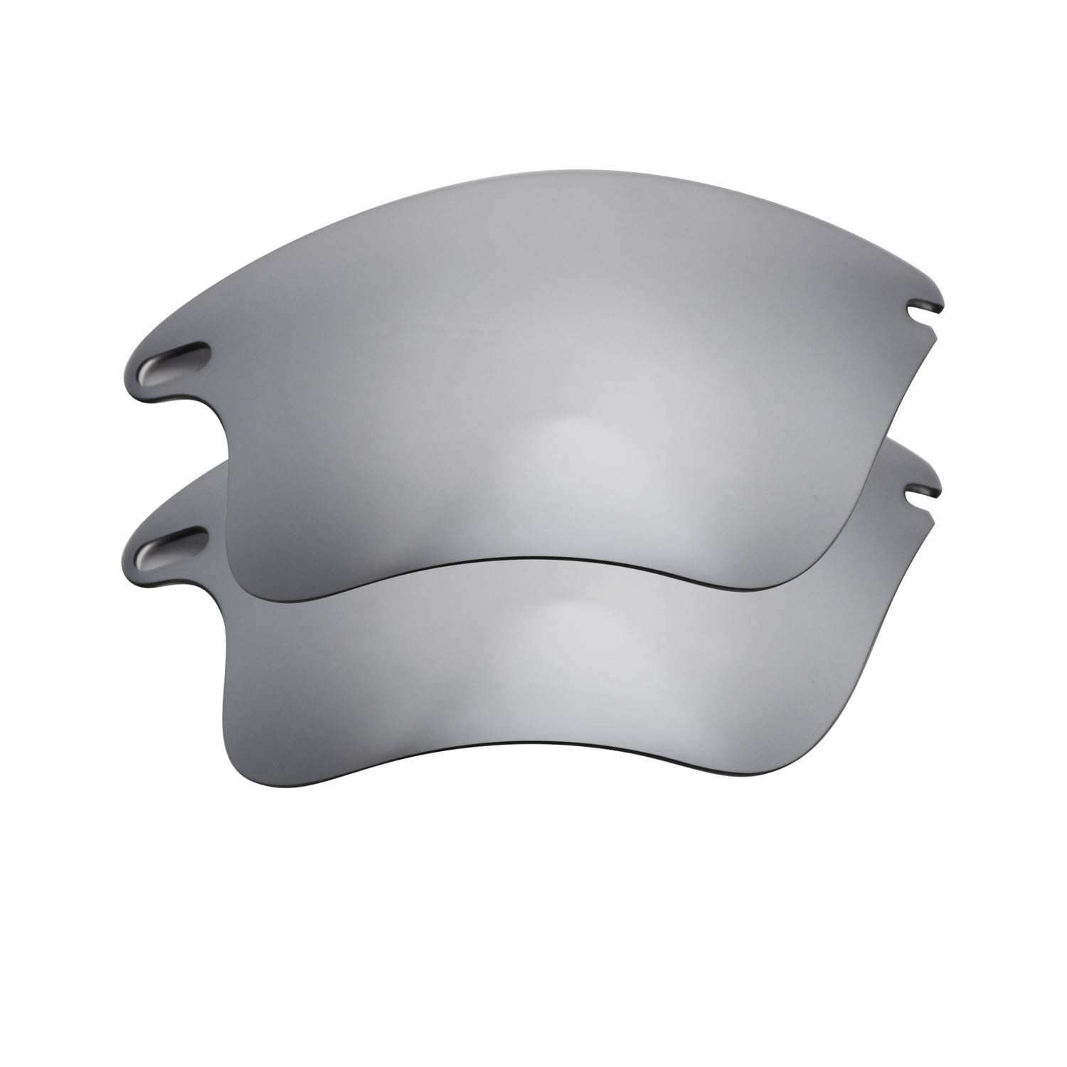 Verres polarisés Oakley Fast Jacket XL Titanium Mirror - Pack de 2 optiques de rechange