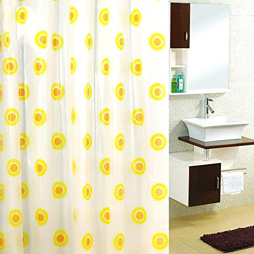 Rideaux de douche PEVA imperméable 180x220cm pour salle de bains épurée