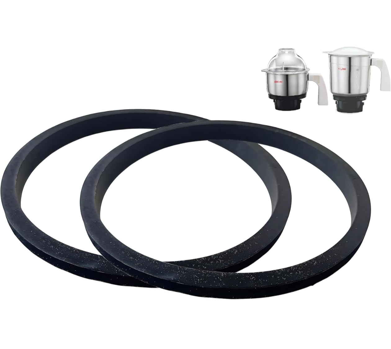 PREETHI Mixer Grinder Jar Lid Gasket/Ring, Medium (Rubber) | Mixer Grinder Replacement Parts (11 cm, 2 Units)-image-42
