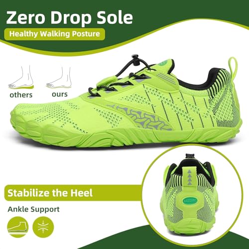 Image of SAGUARO Womens Mens Barefoot Shoes Minimalist Trail Runner Wide Toe Box Zero Drop Outdoor Cross Training Shoe