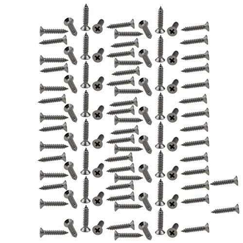 Vis autotaraudeuses M4 20mm inox 304 tête plate Phillips cruciforme pour métal mince