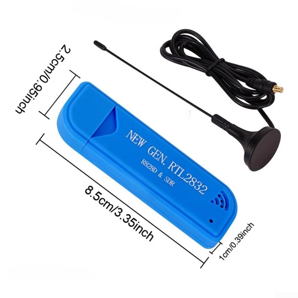 Sintonizador de TV digital, RTL2832U y R828D USB2 0, receptor dongle de TV, amplio rango de frecuencia de funcionamiento, múltiples modos de recepción