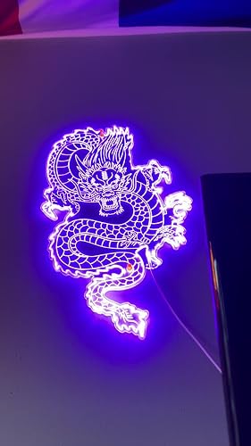 ADVPRO Dragon Flying in the Sky RGB Dynamic Glam LED