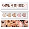 Highlighter-Powder-Palette-Makeup-Palette-Facial-Bronzers-Illuminator-Palette-Highlighter-Baked-Waterproof-Long-Lasting-Brilliant-Lighten-Skin-Color-Face-Highlighter-Powder Highlighter Powder Palette, Makeup Palette Facial Bronzers Illuminator Palette Highlighter Baked Waterproof Long Lasting Brilliant Lighten Skin Color (5 Color, 1 Count (Pack of 1))