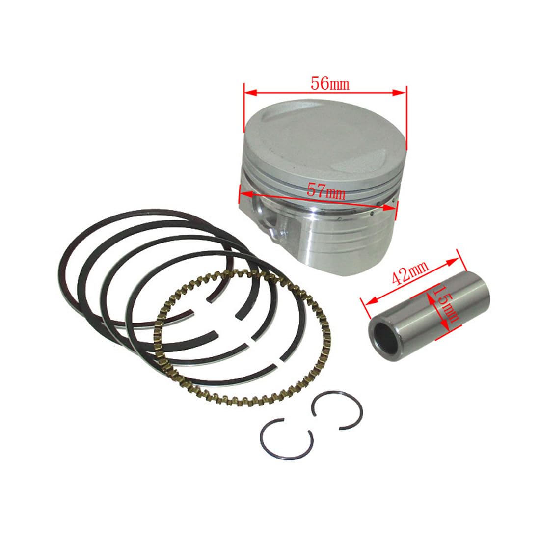 Amazon | XLJOY ピストンピンリングセット 56mm 15mm Lifan 150cc