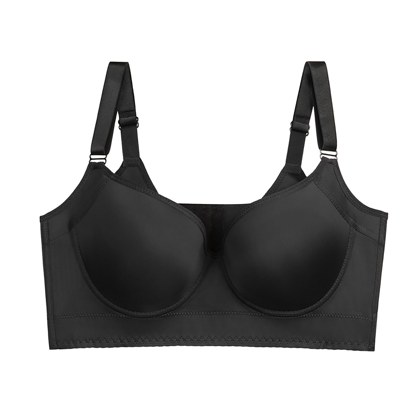 Sports Bra Girls High Support Bras for Women Adjustable Strap Full Coverage Up Bras Comfortable No Underwire Wireless Bras Womens Sports Bra with Pads