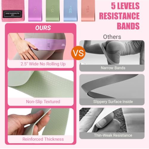 Image of Qinkada Pilates Kit, Pilates Equipment Home Set with 15 inch Pilates Ring