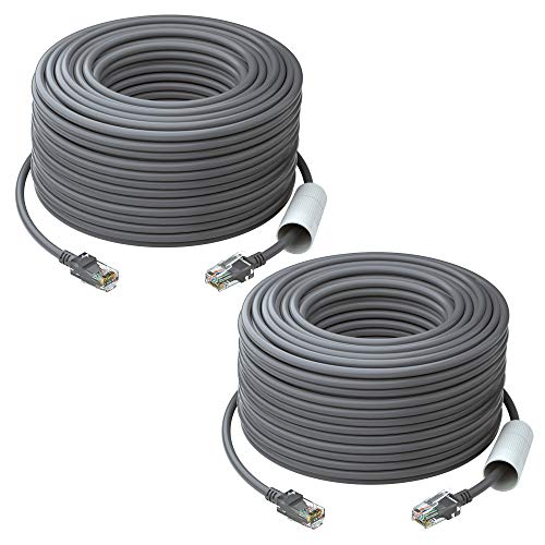 ZOSI 2pack Cat5e Ethernet Network Cable 150 Feet High Speed Network RJ45 Wire Cord for POE Security Cameras, PoE Switch, Internet Router, Laptop, Computer, IP Cameras