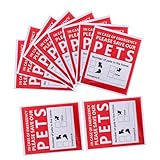 Panneau d'avertissement pour animaux de compagnie - en plaçant ces autocollants sur votre maison, vous pouvez être assuré que vos animaux de compagnie seront pris en charge en cas d'urgence, autocollant de sauvetage d'urgence