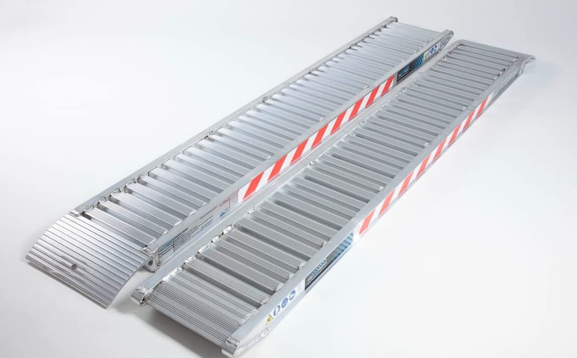 The Ramp People Aluminium Loading Ramps (Pair) for Plant Machinery (2500x360x5000kg) Heavy Duty Ramps for Diggers, Dumper Trucks