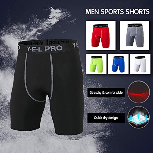 Ajcoflt Homens Sports Shorts Quick Dry Stretchable Bodycon Running Gym Training Calças de exercício