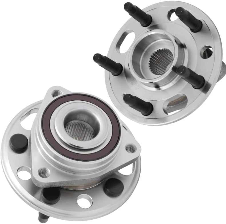 Kit com 2 conjuntos de cubo e rolamento de roda QJZ 513288 para Buick, Cadillac, Chevrolet, GMC e Saab