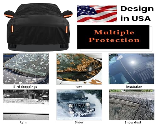 Fivefox ZY-YM Waterproof Car Cover Custom Fit For Ford Mustang 1964-2024 2025, For Chevy Camaro, Outdoor All Weather Full Exterior Cover Rain Sun Snow Protector Car Cover thumb #1