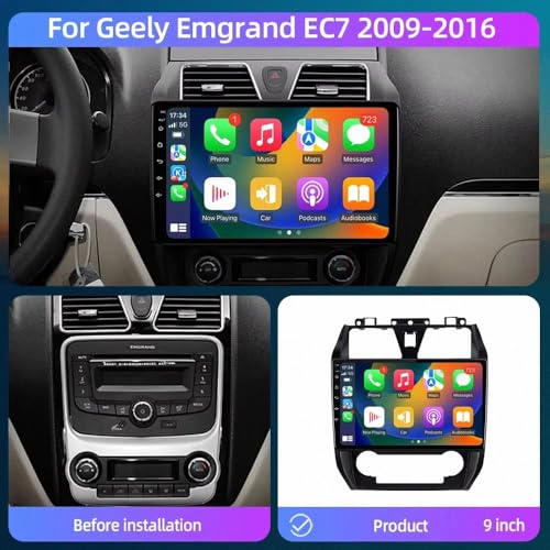 Carplay Coche Geely Emgrand EC7 2009-2016 con Android Auto y Bluetooth 32G 2