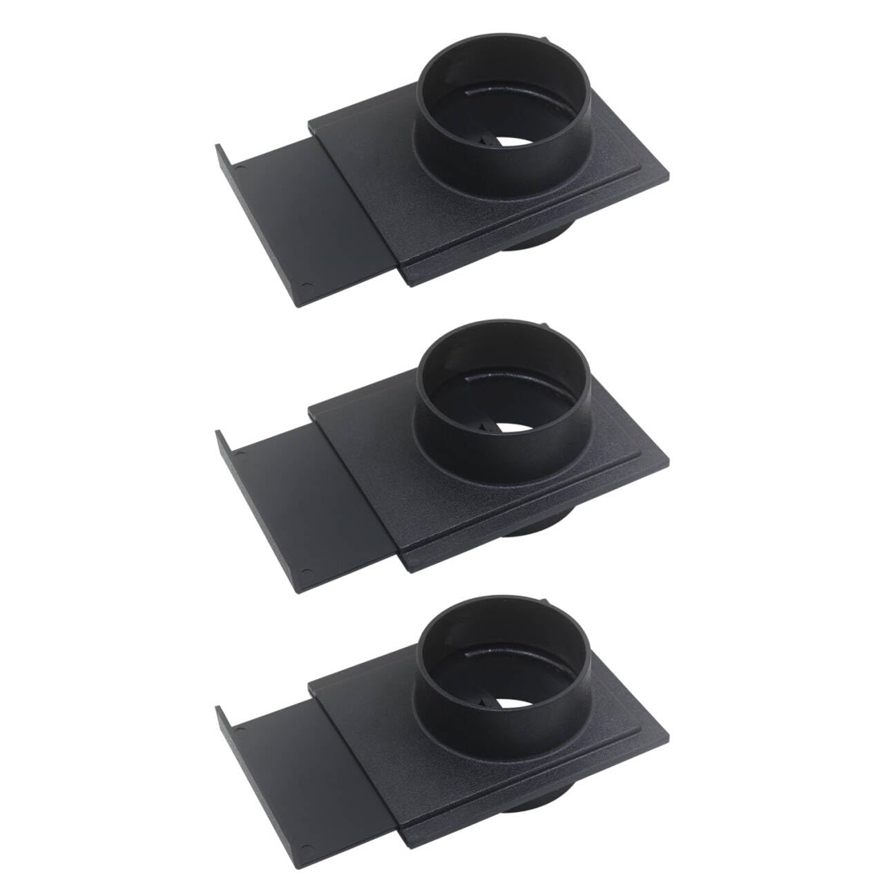 Trappe guillotine obturation tuyau OD100mm pour aspiration menuiserie ABS buse à tirette d'obturation aspirateur à copeaux bois (3pcs)