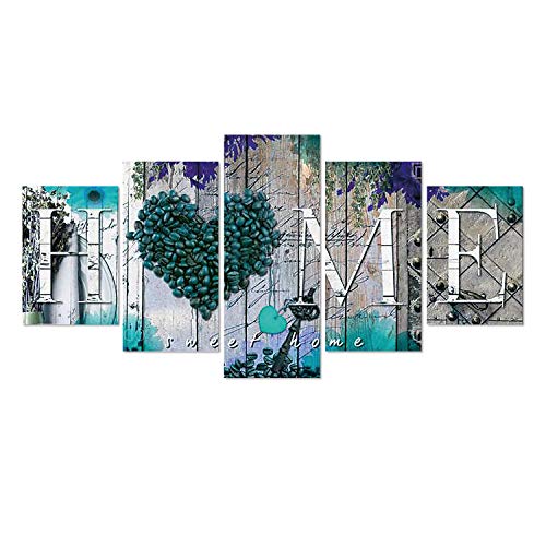 SuperDecor DIY 5D Diamond Painting Kits Full Drill Diamond Embroidery by Number Kits for Adults and Kids Home Walls Decor Blue Home Pattern