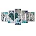 SuperDecor DIY 5D Diamond Painting Kits Full Drill Diamond Embroidery by Number Kits for Adults and Kids Home Walls Decor Blue Home Pattern