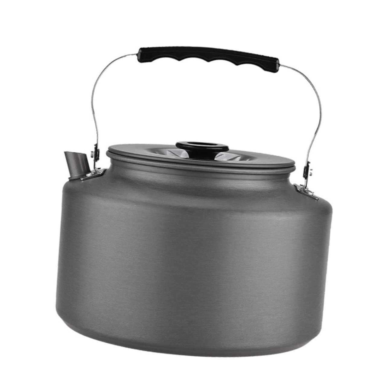 CORHAD L Tea Pot for Outdoor Camping Portable Aluminum Kettle Easy to Clean Heat Insulation Handle for Travel