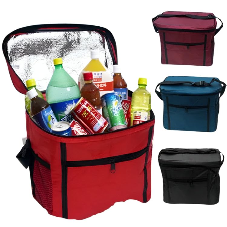 Borsa termica portatile per picnic, borsa termica per alimenti, borsa termica per viaggi all'aperto e picnic (tessuto Oxford)