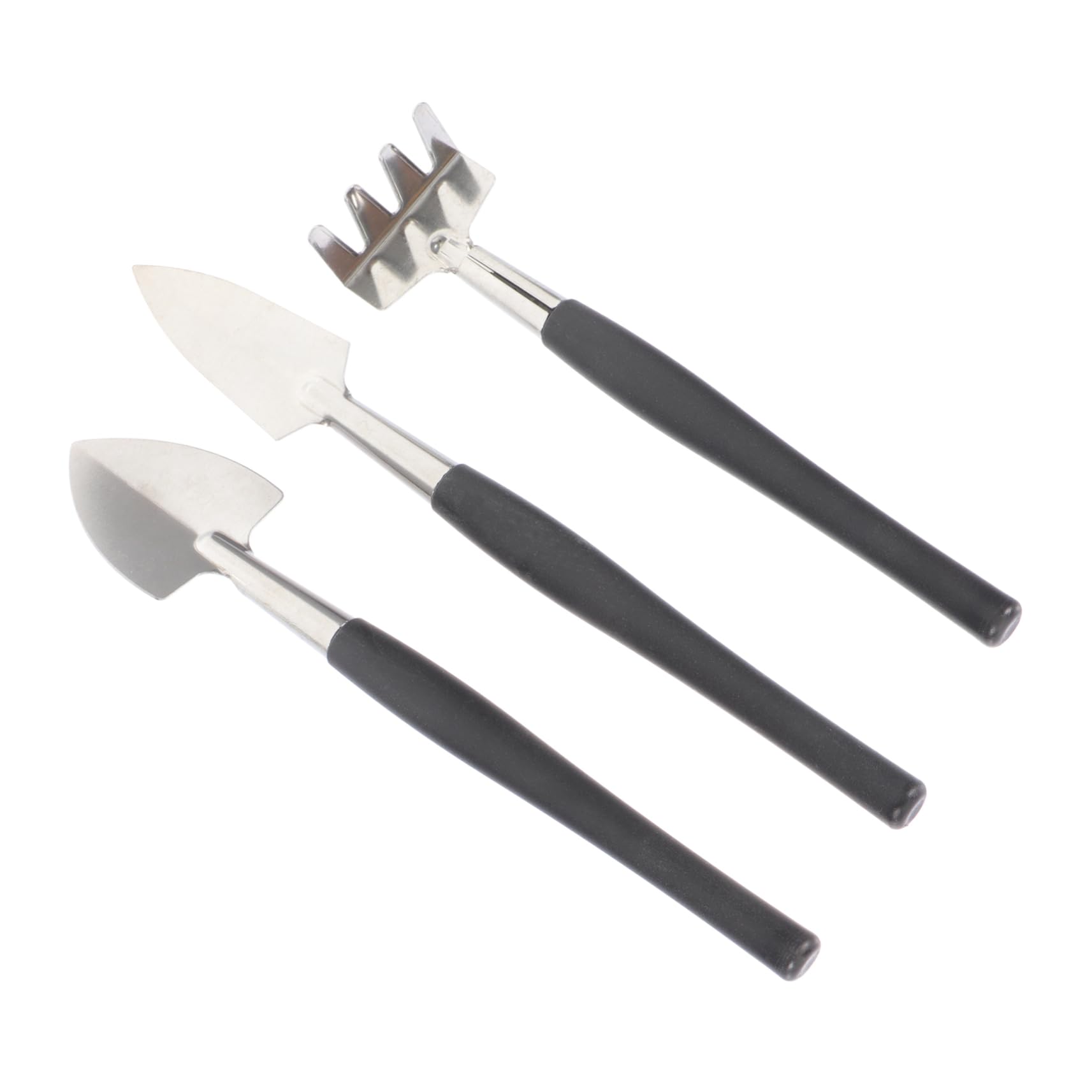 SEWOART 3pcs Gardening Tools Set Mini Trowel Shovel Stainless Steel Non-Slip Handle for Planting Soil Loosening