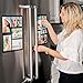 Wind & Sea Magnetic Picture Collage Frames for Refrigerator, Holds Multiple 4x6 Photos and Organizes Your Fridge, 2 Pack, Black