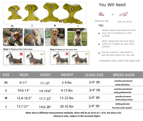 No Pull Dog Harness Soft Velvet Padded Puppy Dogs Cats Vest Adjustable Small Medium Large Dog Harness And Leash Set Dog Accessories For Training Easy Walk #TOP6