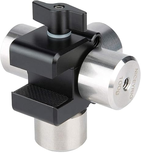 Miniatura 4 de NICEYRIG Kit de abrazadera de contrapeso cardán con 3.5 oz 1 unidad de contrapeso para DJI RS 4 3 Pro, RS2, RSC2, Ronin S SC, Zhiyun Weebill