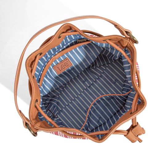 Image of Montana West X Lee Bucket Bag for Women Drawstring Hobo Crossbody Bag with Detachable Straps