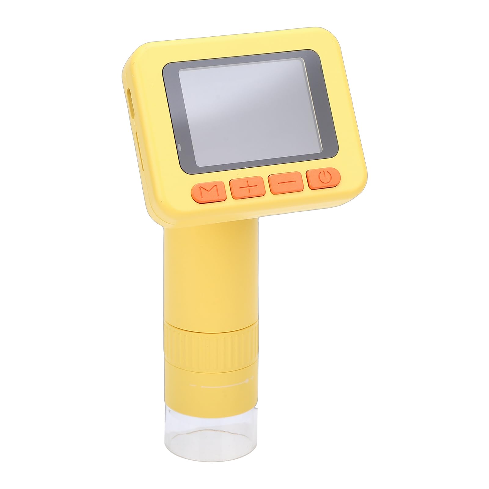 Microscopio Digitale per Bambini 1000X 1080P Portatile Portatile con 12 Diapositive Giocattolo Educativo Scientifico per Bambini (W2 Giallo Senza scheda MicroSD)