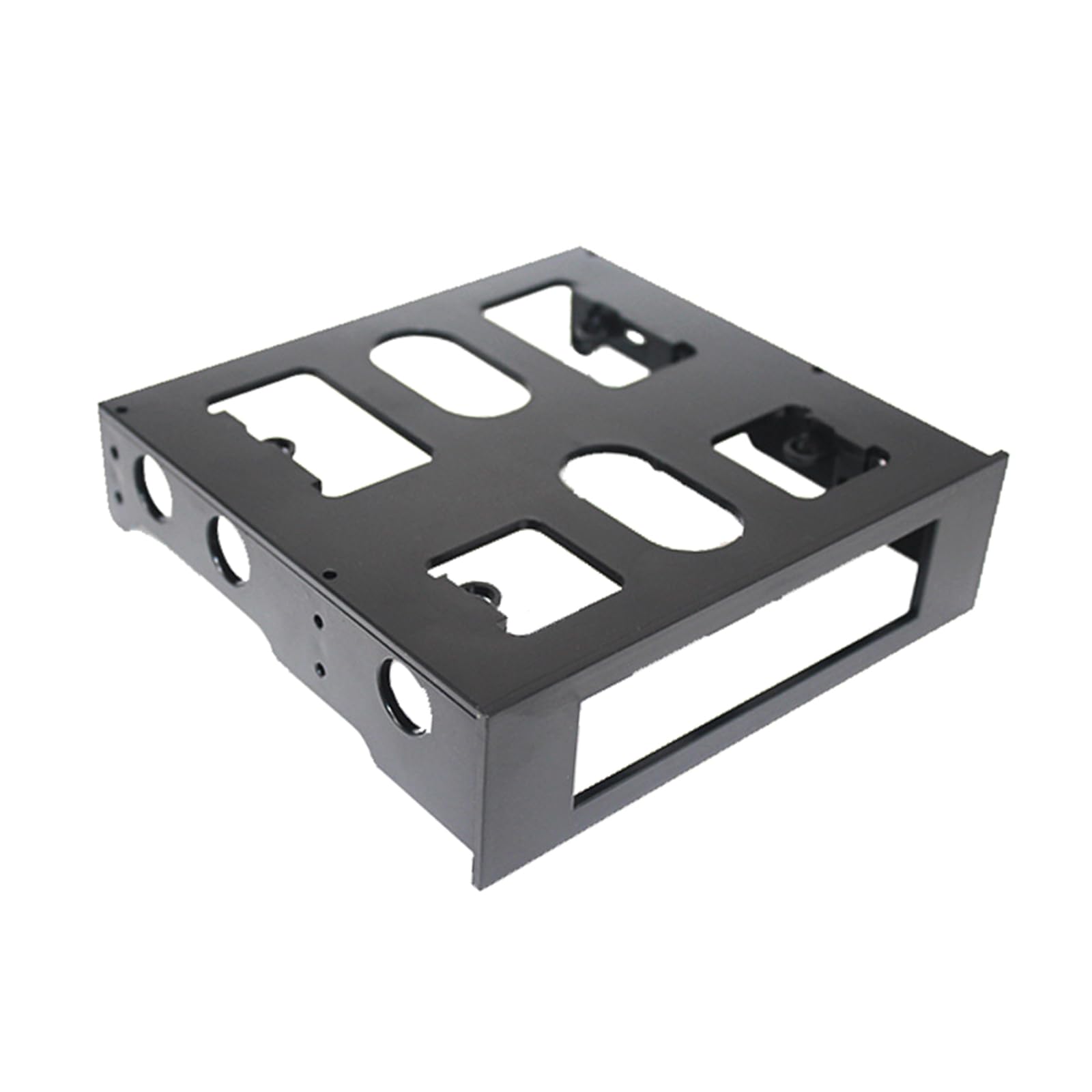 Haiki Adattatori per alloggiamento unità da 5,25" a 3,5" Staffa di montaggio per alloggiamento anteriore da 3,5 a 5,25 Floppy to Drive Bay Tray Staffa