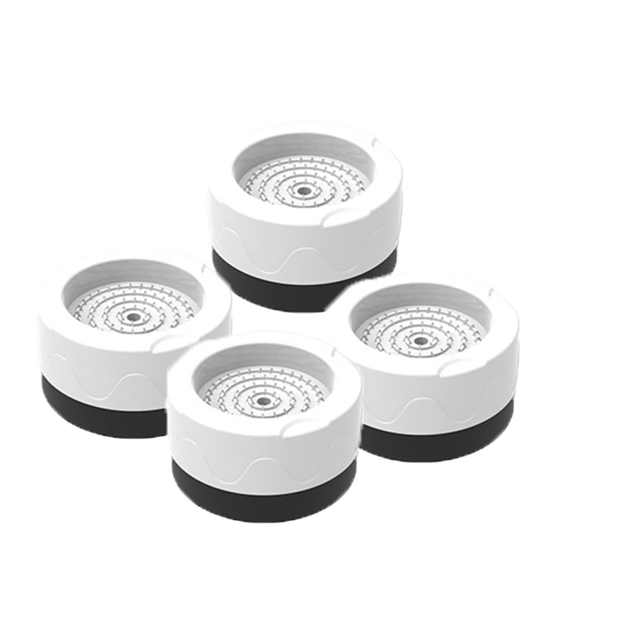 Anti Vibration Feet for Washing Machine 4 Pcs Washing Machine Anti Vibration Pads Lifting Feet Slip Mute Furniture Leveler Universal Dampers(White,8Pcs)