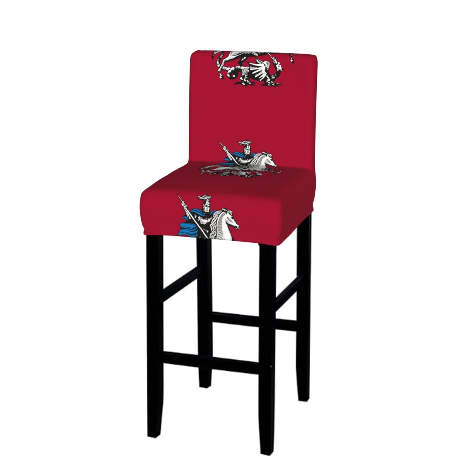 CNTDBU Moscow Flag Bar Stool Cover-Stretchy Chair Slipcover for Kitchen