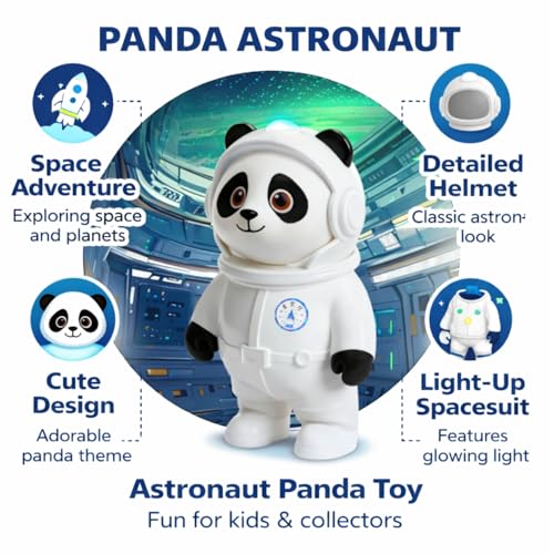 Image of One94Store Space Panda Star Projector Lamp with Bluetooth Speaker | Galaxy Night Light for Bedroom | Laser + LED Dual Light | Touch Control | USB Powered | Kids Night Lamp for Home Decor & Gifting
