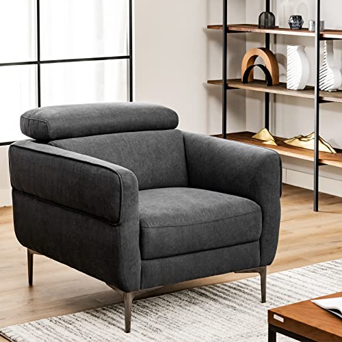 Sillón Plegable Tela Gris miniatura 2