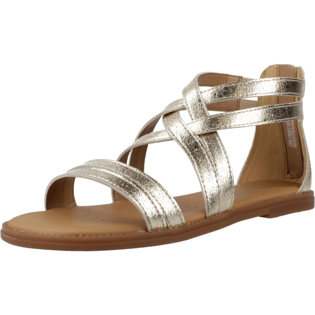 Geox Karly Sandals Girls Gold-Coloured Size 30 (11.5) Kids