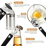 46Pcs Cooking Utensils Set - 18/10 Stainless Steel Kitchen Utensils Set, Complete Tools with Metal Kitchen Gadgets, Dishwasher Safe Spatula Set for Beginner Cooks, Apartment Dwellers, Homemakers - Image 4