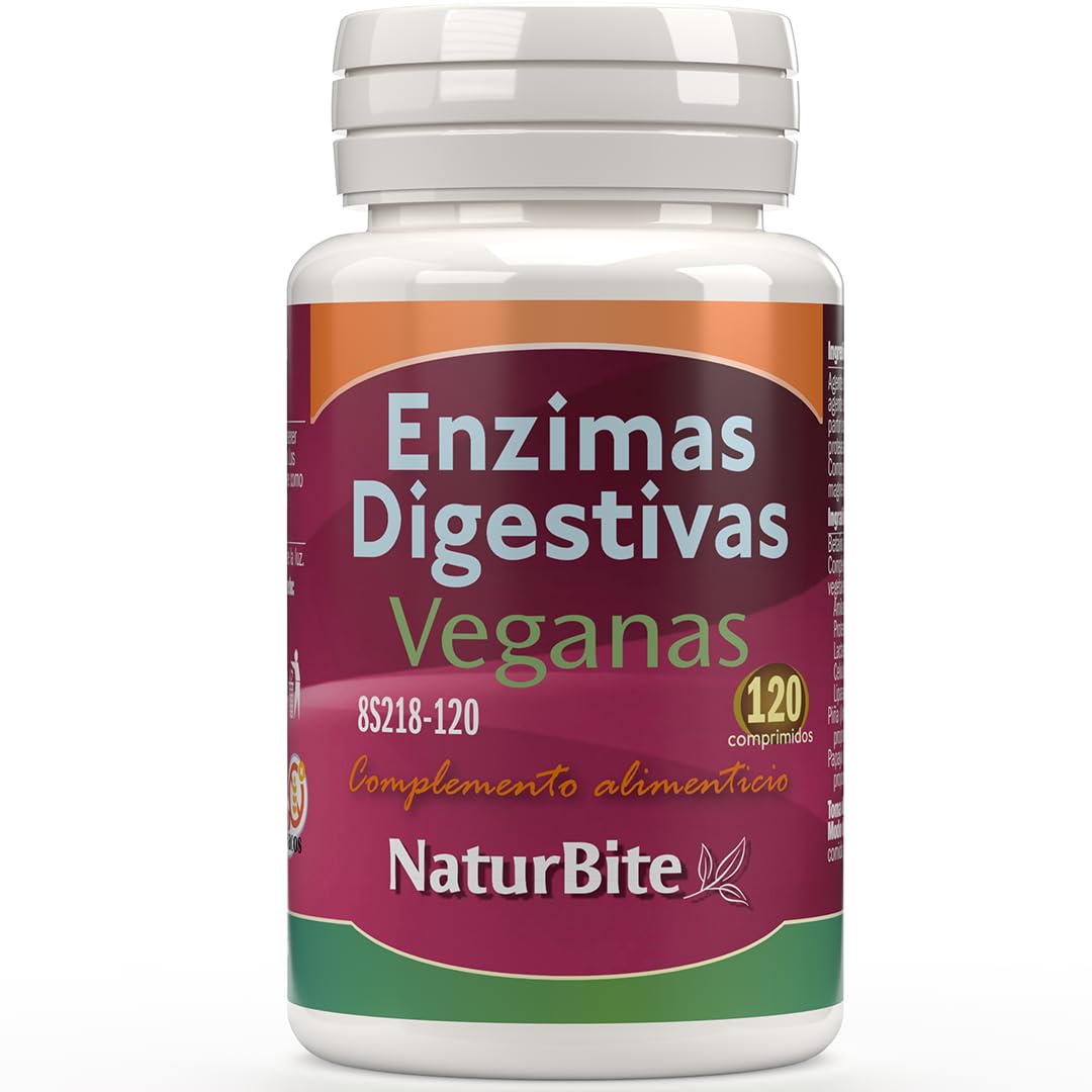 naturbite ENZIMAS DIGESTIVAS VEGANAS 120comp
