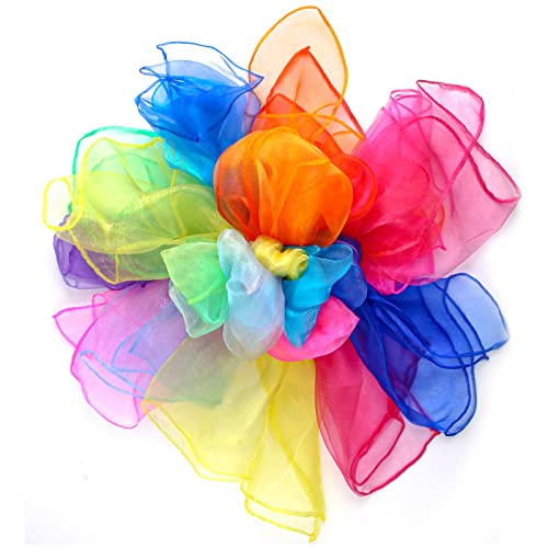 Chiffons Jonglage Enfants 15 Serviettes De Jonglage En Mousseline - 60x60cm - Accessoires Danse Et Gymnastique Enfants Animation Scolaire Maternelle