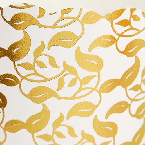 48 Pack Metallic Cupcake Liners Wrappers, Gold Foil Muffin Paper Baking Cups For Wedding & Party #TOP3