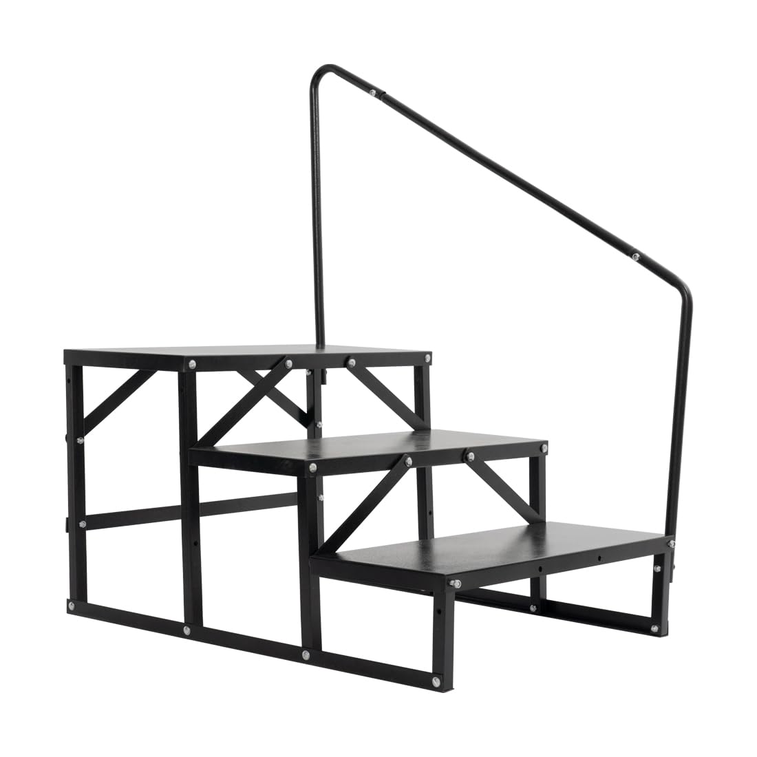Scala per camper a 3 gradini, antiscivolo, per vasca idromassaggio con corrimano, 3 gradini per roulotte, campeggio, camper, scala portatile per rimorchi da viaggio